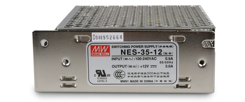 Новый оригинальный тайваньский Mean Well (Mingwei) импульсный блок питания NES-35-12 36Вт 12В 3А