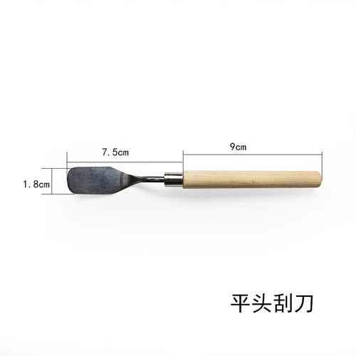 Gouache paint scraper flat head scraper pointed paint palette knife art gouache paint spatula painting pick knife
