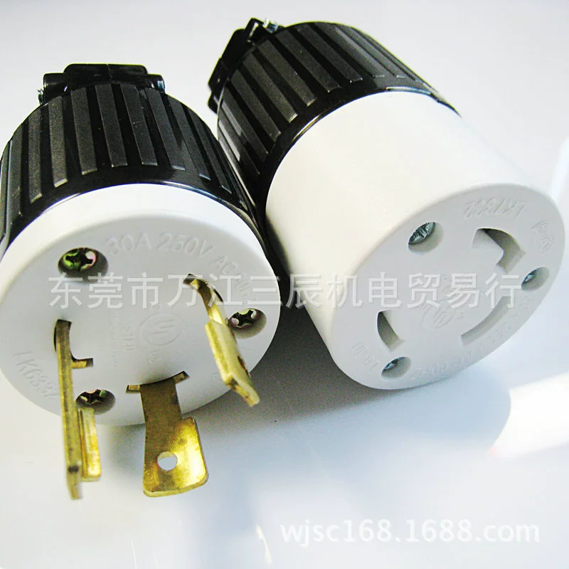 L14-30R настенное заземляющее промежуточное гнездо LK-7431 30A125V промышленная вилка NEMA US стандарт UL