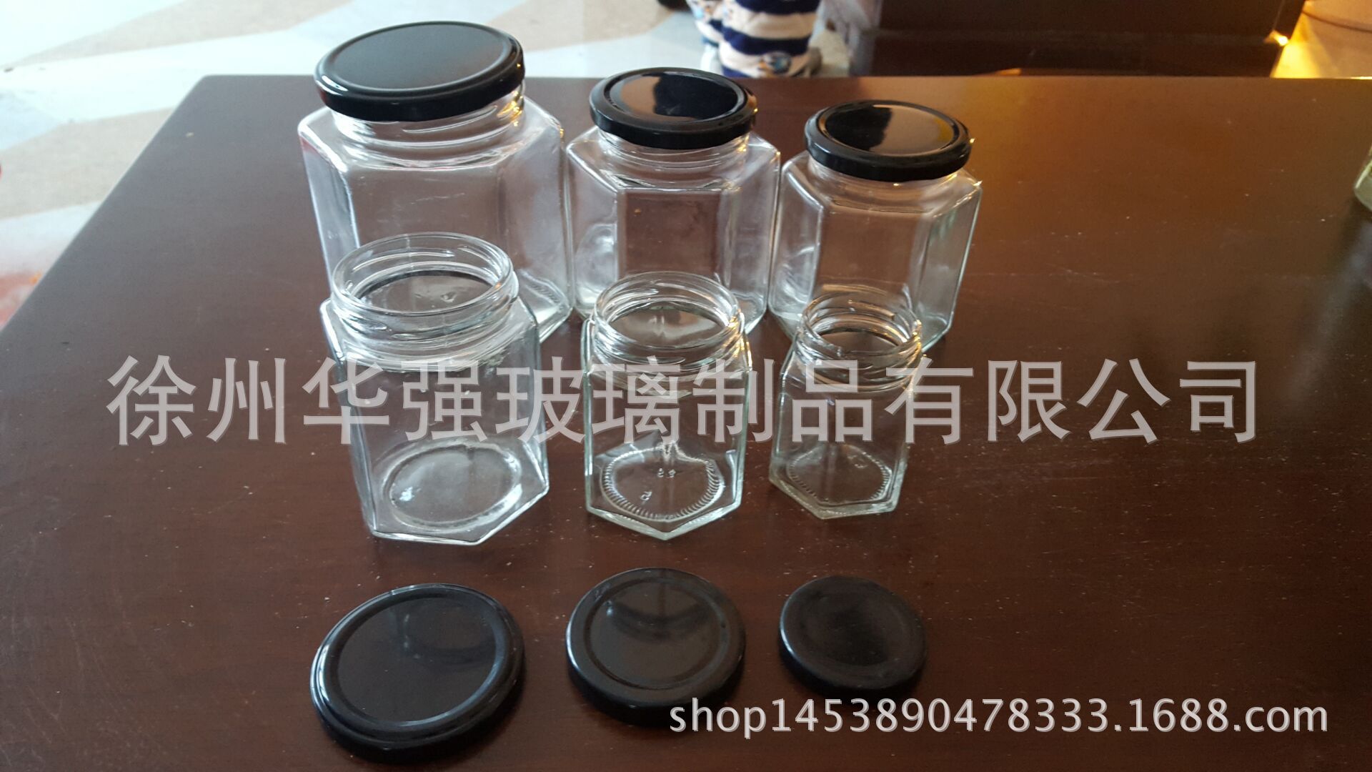玻璃瓶厂家直销各种玻璃瓶 圆形 方形 六棱瓶异型酱菜