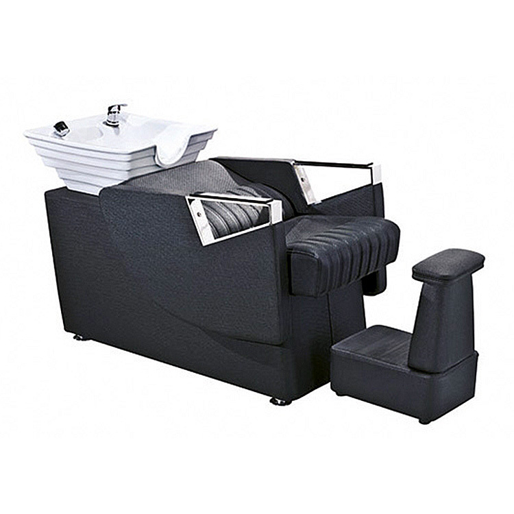 发廊洗头床 美发洗头床陶瓷盆洗头床 冲水床理发店|ru