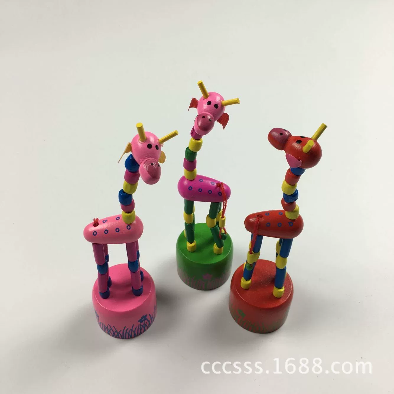 Виразная деревянная интерактивная игрушка, жираф, оптом