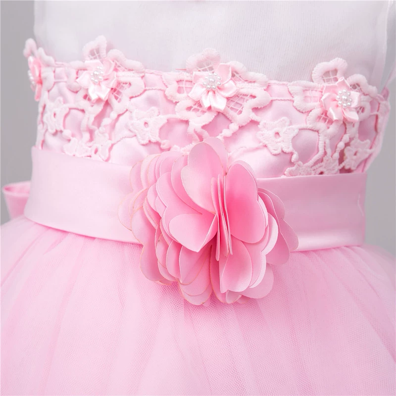 Mùa thu và mùa đông công chúa váy cưới cô gái váy hoa trong chiếc váy trẻ em lớn bé gái làm bằng tay đeo hạt cườm váy ZQ212 váy trẻ em 11 tuổi