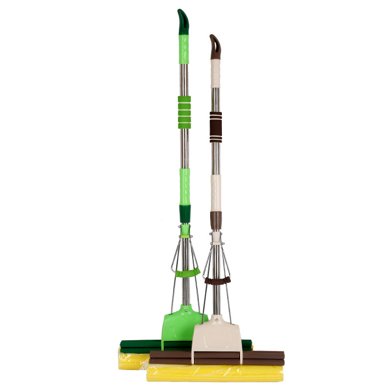 38cm absorbent PVA rubber cotton roller squeezing mop retractable stainless steel rod 38cm absorbent PVA rubber cotton roller squeezing mop retractable stainless steel rod