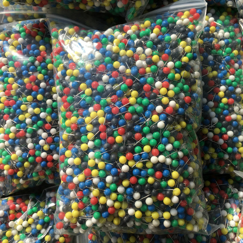 Supply of 4mm diameter fishing gear, color positioning, plastic solid color pins, bead needle fishing gear accessories wholesale