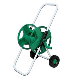 Cepillo de lavado de coches Coche Empuje a mano Tubo de bobinado Almacenamiento de lavado de coches Estante de tubería de riego (Grande) 50 m