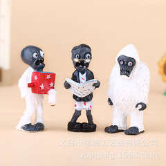 Three Generations 8-Plant Zombie Handheld Figurine Statue Doll Handcraft Miniature Landscape Model Trendy Toy Wholesale