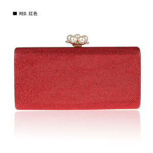 简洁可爱新品珠珠扣手拿包气质晚宴包好搭礼服包晚装包1633