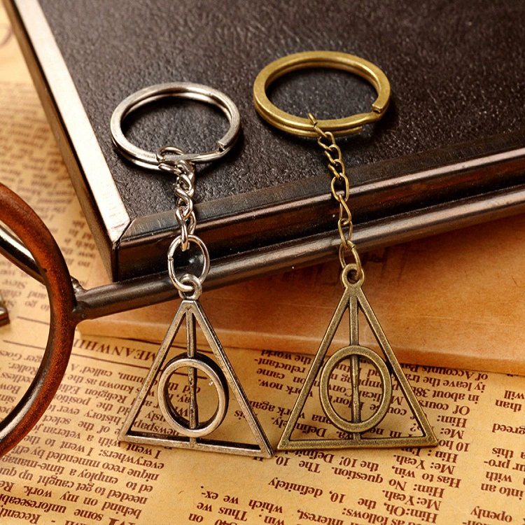 Movie surrounding jewelry Harry and Death Holy Instrument La Na Triangle Pendant Key Bink wholesale