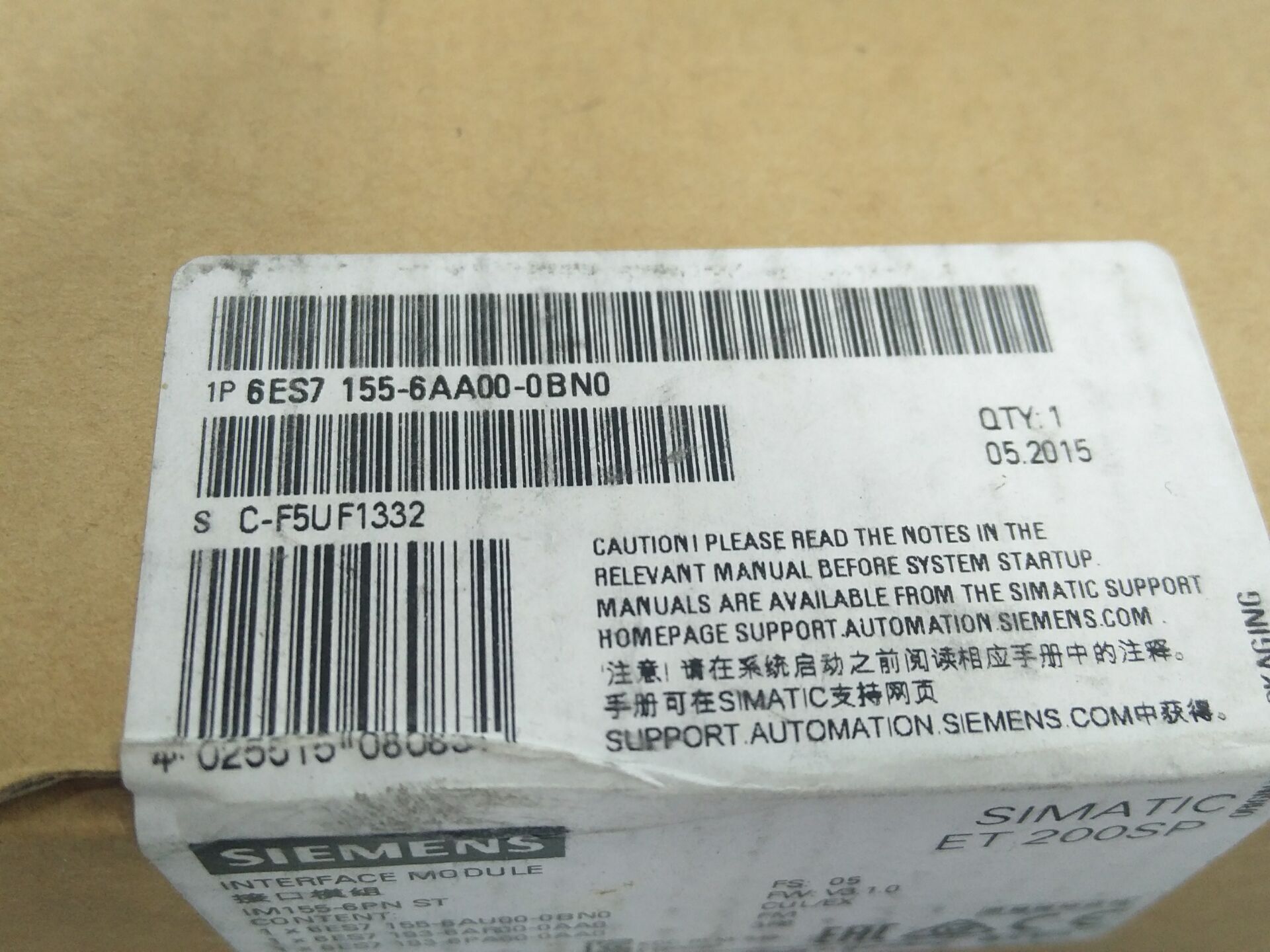 6ES7155-6AU00-0CN0 ������ET200SP �ӿ�ģ�� IM155-6PN ��������