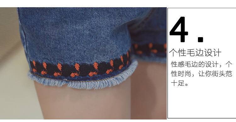 送腰帶牛仔短褲_07