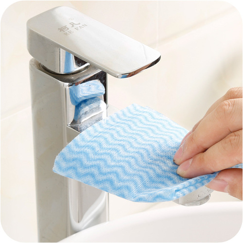 T2156 Disposable non-woven no-wash rag 80-pack kitchen multi-purpose removable dishwashing cloth