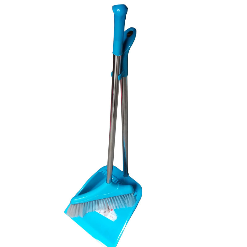 供应塑料扫把簸箕套装组合小扫把装软毛笤帚畚箕套扫不锈钢|ru