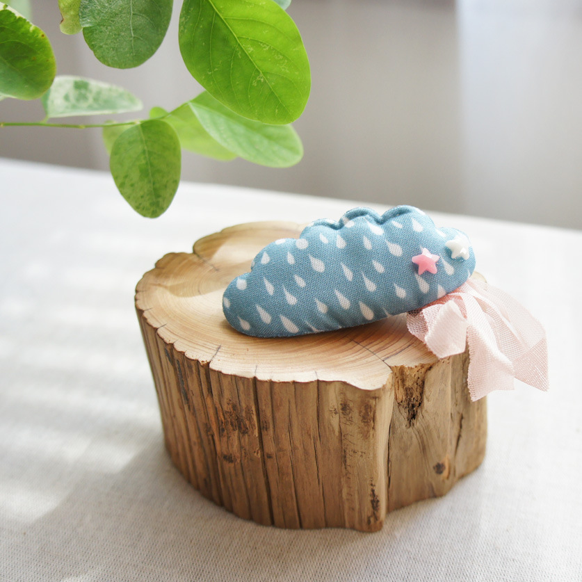 Korean Cute Style New Raindrops  Clouds Hair Clip display picture 1