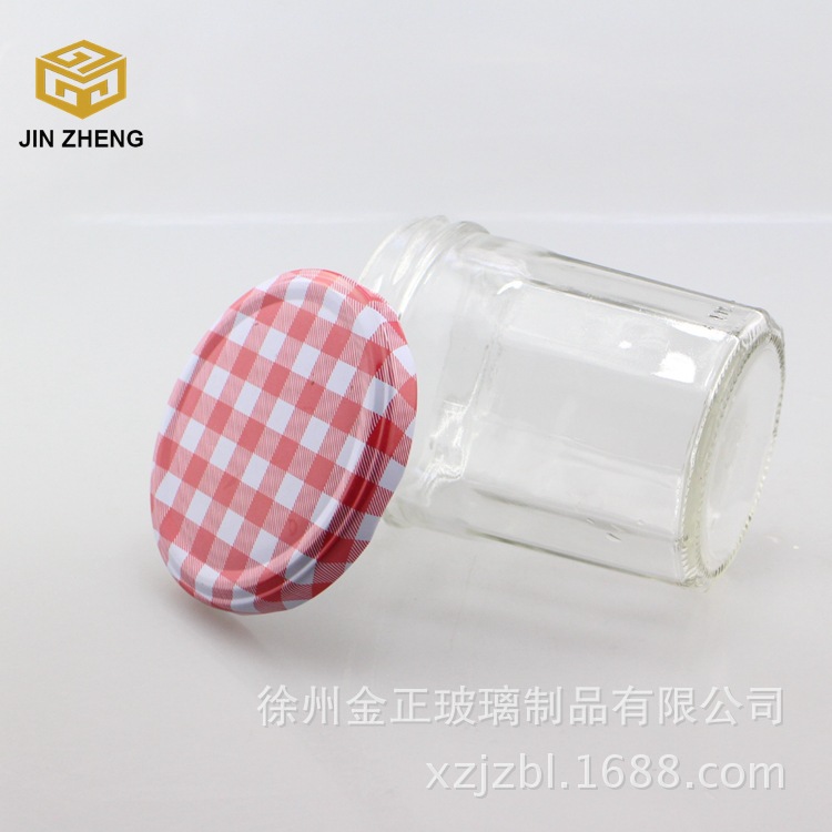 厂家批发 定制250ml多棱蜂蜜瓶美观大方无铅储物瓶酱菜瓶橄榄菜瓶