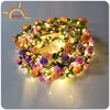 Shenzhen manufacturer Direct selling princess flower ring head jewelry Korean stars, the same pink flower ring headgear LED rose