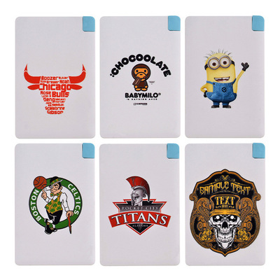 Business gifts Advertising gifts card Portable source 4000 Ma portable battery Manufactor Produce customized logo