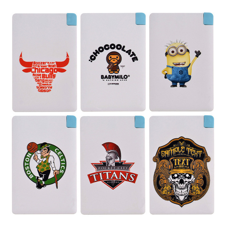 Business gifts Advertising gifts card Portable source 4000 Ma portable battery Manufactor Produce customized logo