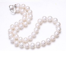 淡水珍珠10-11mm白色饱满圆润珍珠项链