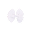 Small hair accessory, hairgrip with bow, European style, polyester, 19 colors