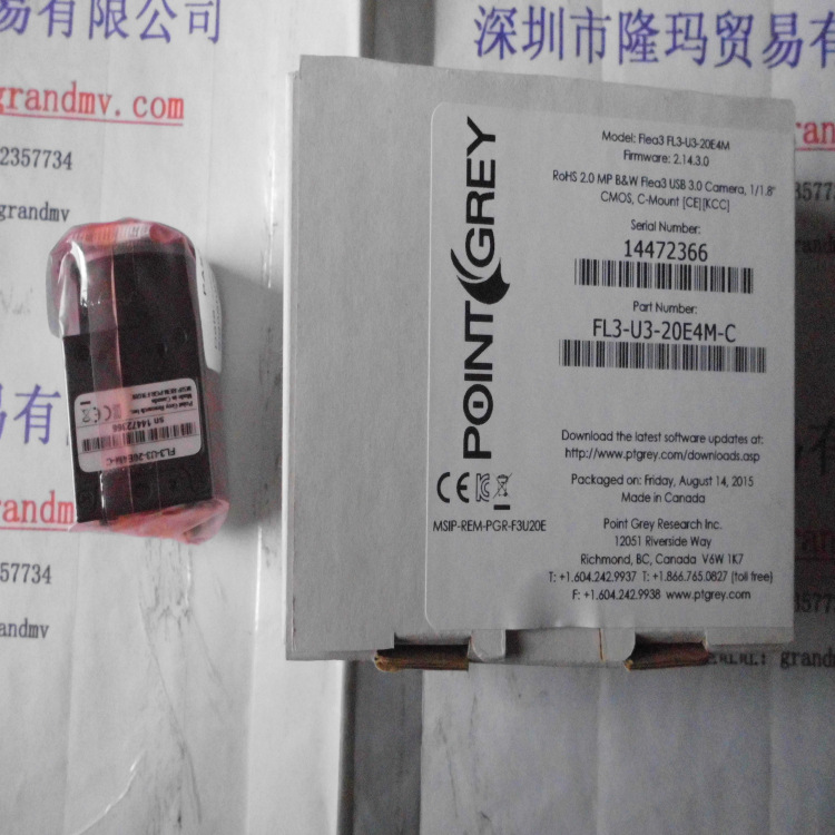 视觉系统工业相机GZL-CL-22C5M-C加拿大灰点point grey