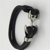Accessory stainless steel, bracelet, elite jewelry, European style, genuine leather
