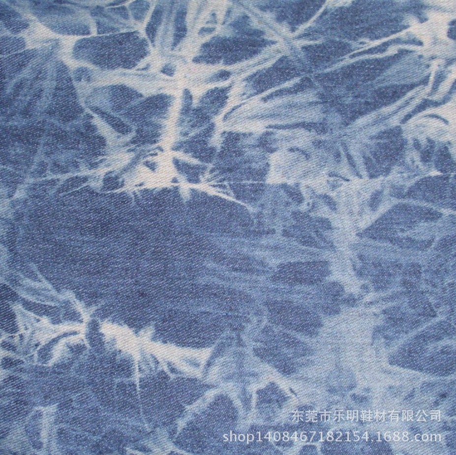 MB4166现货供应斜纹扎花牛仔布料 鞋服手袋帽子布料