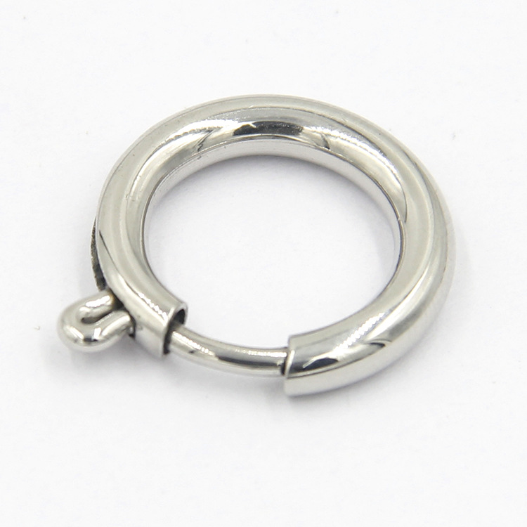 Jewelry Buckle Jewelry Making Type 1 Piece 304 Stainless Steel Solid Color Jewelry Buckle