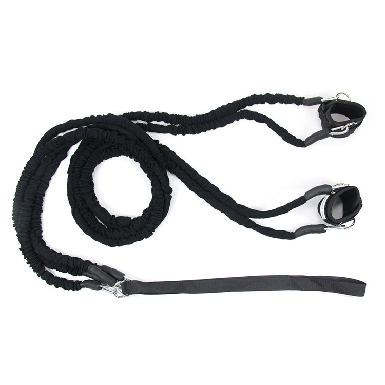 厂家供应 高弹力安全耐用双踝单根拉力绳 高强度抗撕裂拉力器