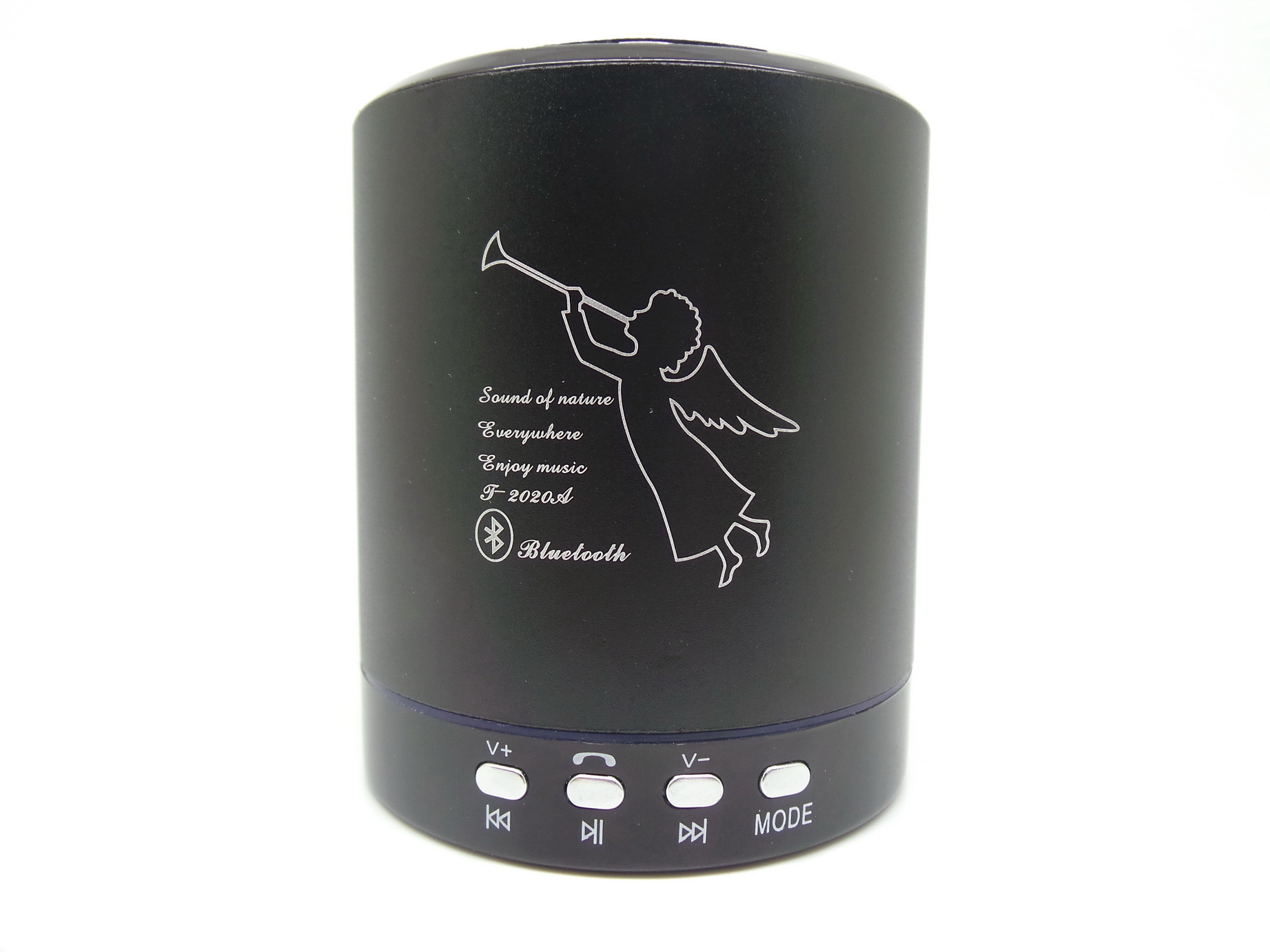 Angel Speaker T2020A Portable Wireless Bluetooth Mini Bass Stereo Speaker Metal Alloy Support TF