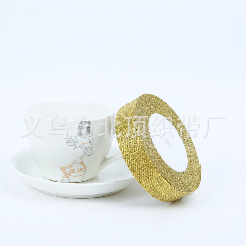 Al por mayor Glitter cinta colorido cebolla arco cinta flor cinta caja de regalo correa para hornear cinta de embalaje