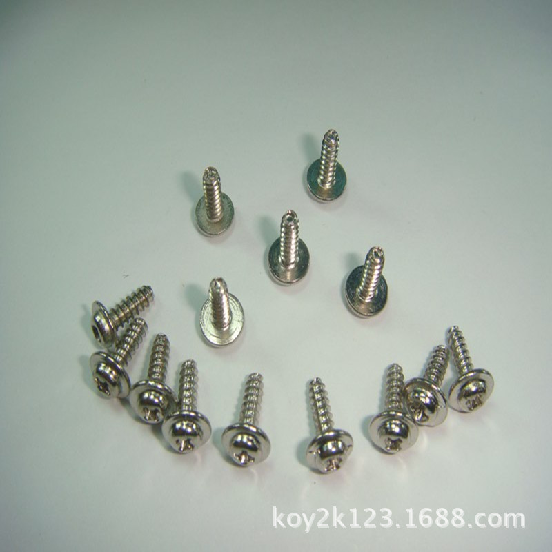 供应圆头带介自攻螺丝PWB3*8 十字 圆头带介自攻螺钉