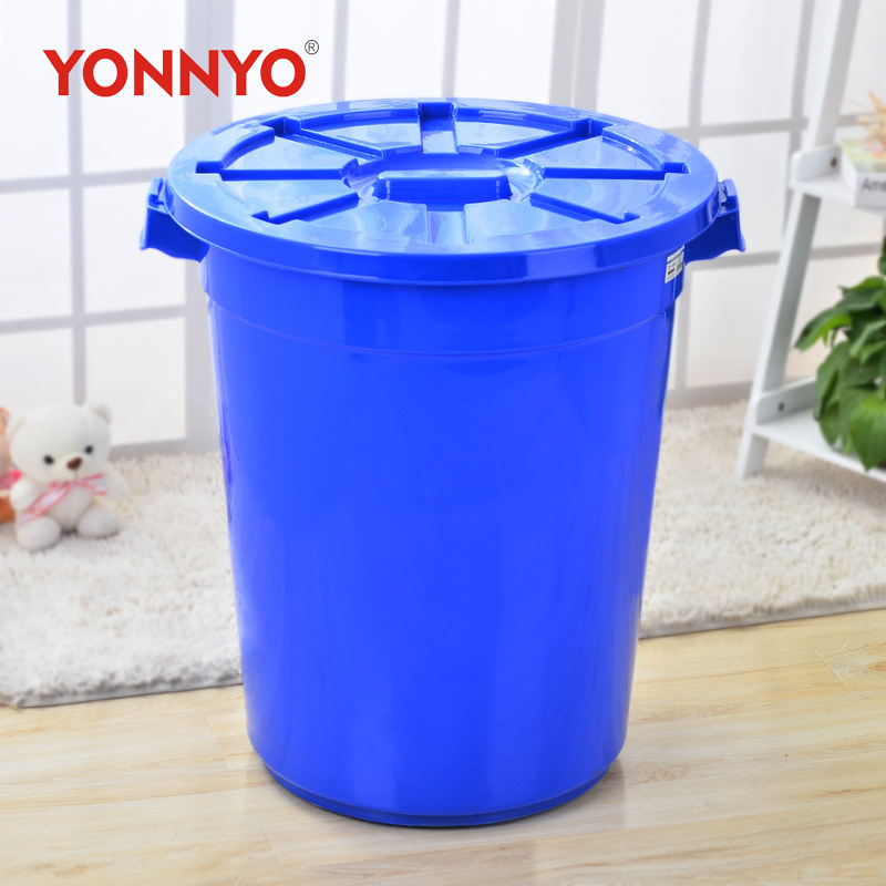 Large plastic bucket roller thickened bucket corridor plastic trash can Yongyao trash can Factory Direct Sales