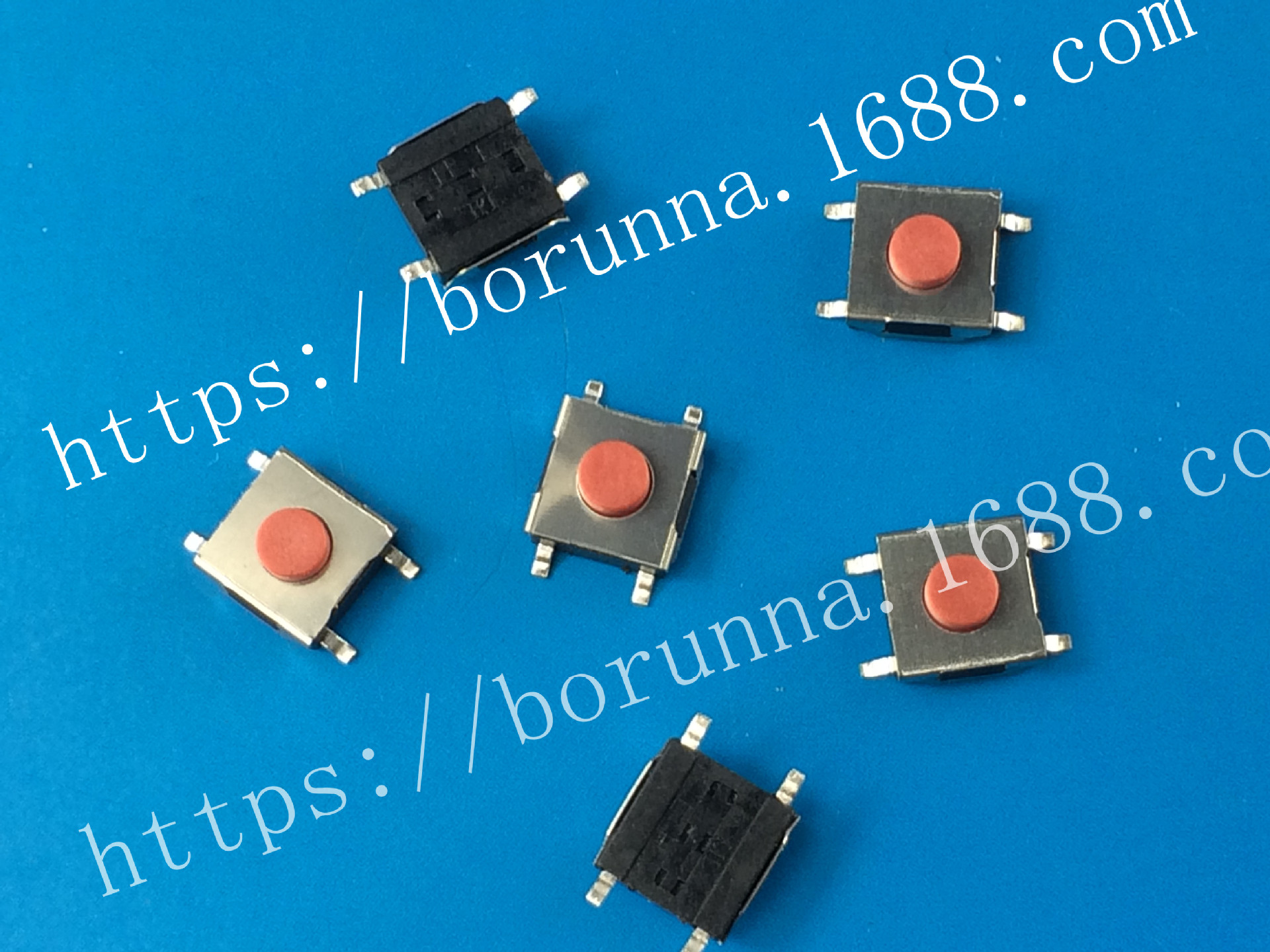 4脚6*6*2.5 2.7 3.1 3.4 3.7等 留言柄高 液晶微动开关