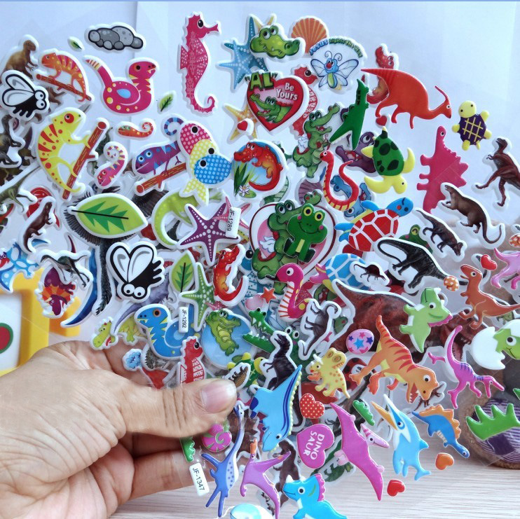 direct deal lovely Cartoon pvc Bubble Sticker three-dimensional children Sticker TaoBao Small gifts gift wholesale