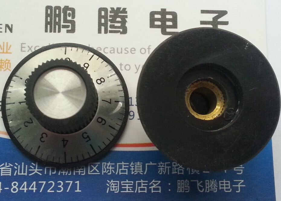 日本TOYA TK-1132C电位器旋钮旋帽 0-10数字电位器旋盖内径6mm