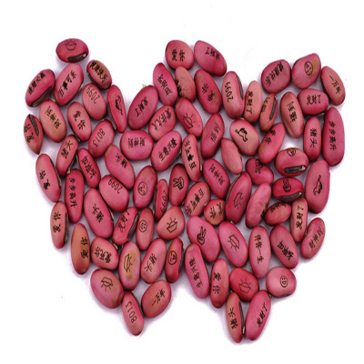 Wholesale Vegetables 20 peas seed Red and white Magic bean seeds/Red magic beans/ Banded bean