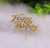 High -end birthday cake 英 Chinese English Birthday Happy Cake Plastic Account Plug -in Plug -in Plug -in