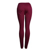 The fall of popular beggar hole thin women personality stretch slim pants color pants trousers and blast wave model