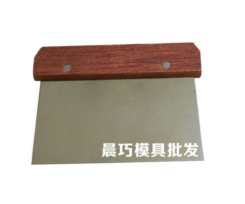 Supply of baking tools stainless steel flour scraper redwood board knife flat knife flat knife handmade soap cutting knife