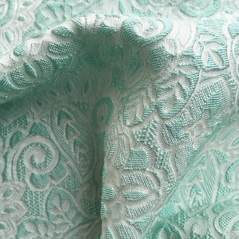 厂家定 制各种规格色织丝锦涤花绸 真丝提花服装面料