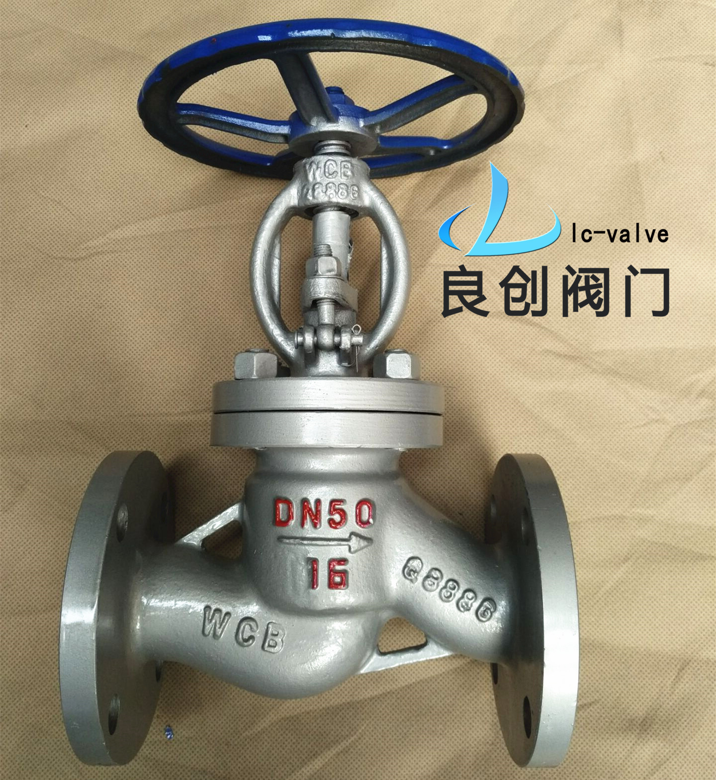 现货铸钢截止阀j41h-16c dn50法兰截止阀碳钢截止阀