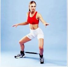 乳膠腿部拉伸力量訓練器 跆拳道訓練套裝 籃球 足球 側步訓練