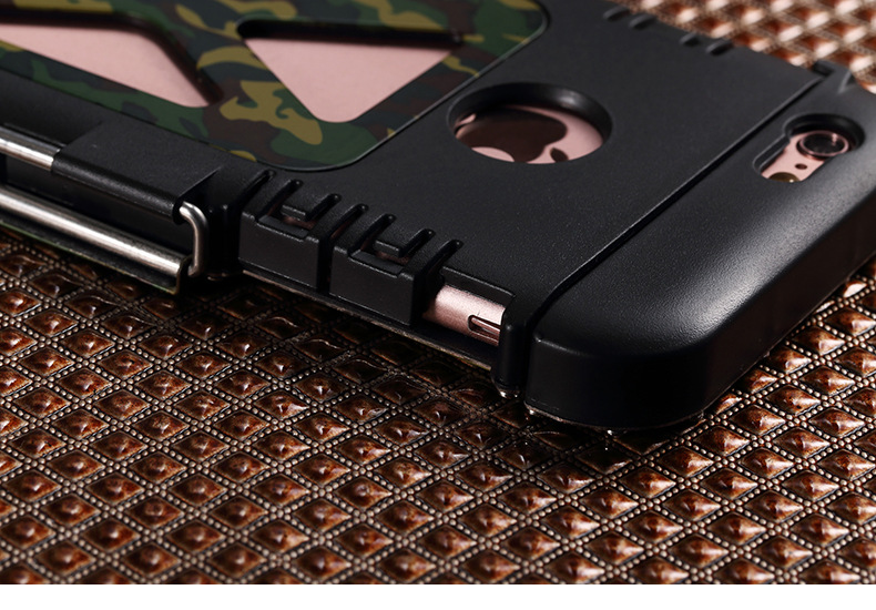 Armor King Iron Man Luxury Shockproof Stainless Steel Aluminum Metal Flip Case Cover for Apple iPhone 6S Plus/6 Plus & iPhone 6