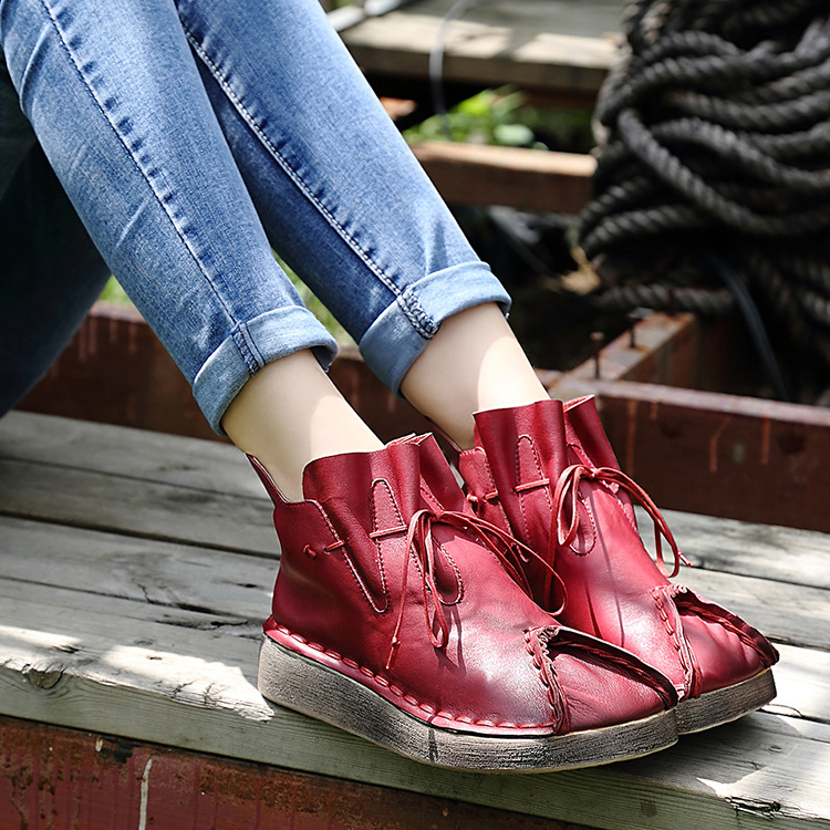 Bottes femme NATIONALITé HUI en En cuir - Ref 3355350 Image 5