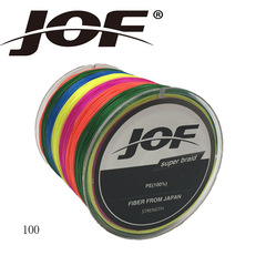 JOF Xinli fishing gear 8 braid PE Dalima colorful fishing line 100 meters anti-biting line fishing line fishing line cross-border supply