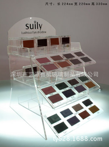 艺源设计 亚克力创意化妆品 玫琳凯彩妆展示柜 有机玻璃 可印LOGO