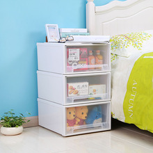 tủ lưu trữ hộp lưu trữ nhựa ngăn kéo kiểu hộp lưu trữ trong suốt dày sắp xếp hộp quần áo cho trẻ em bé tủ quần áo Giỏ lưu trữ