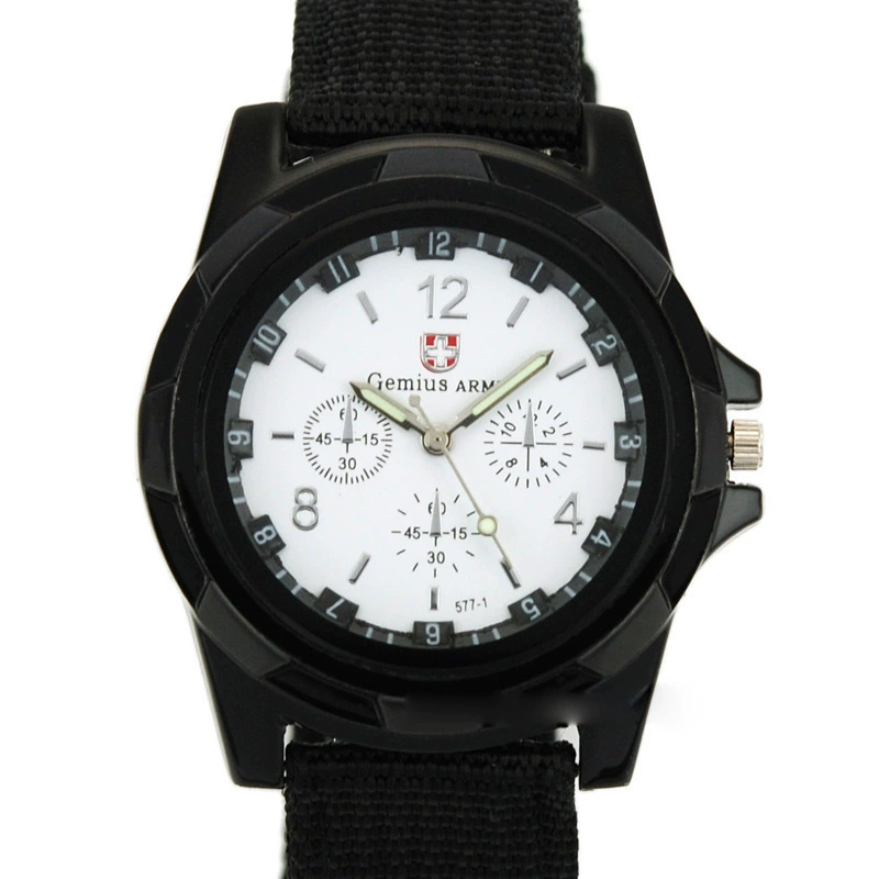 Хит продаж, мужские модные часы Gemius Swiss Watch из нейлона с плетением