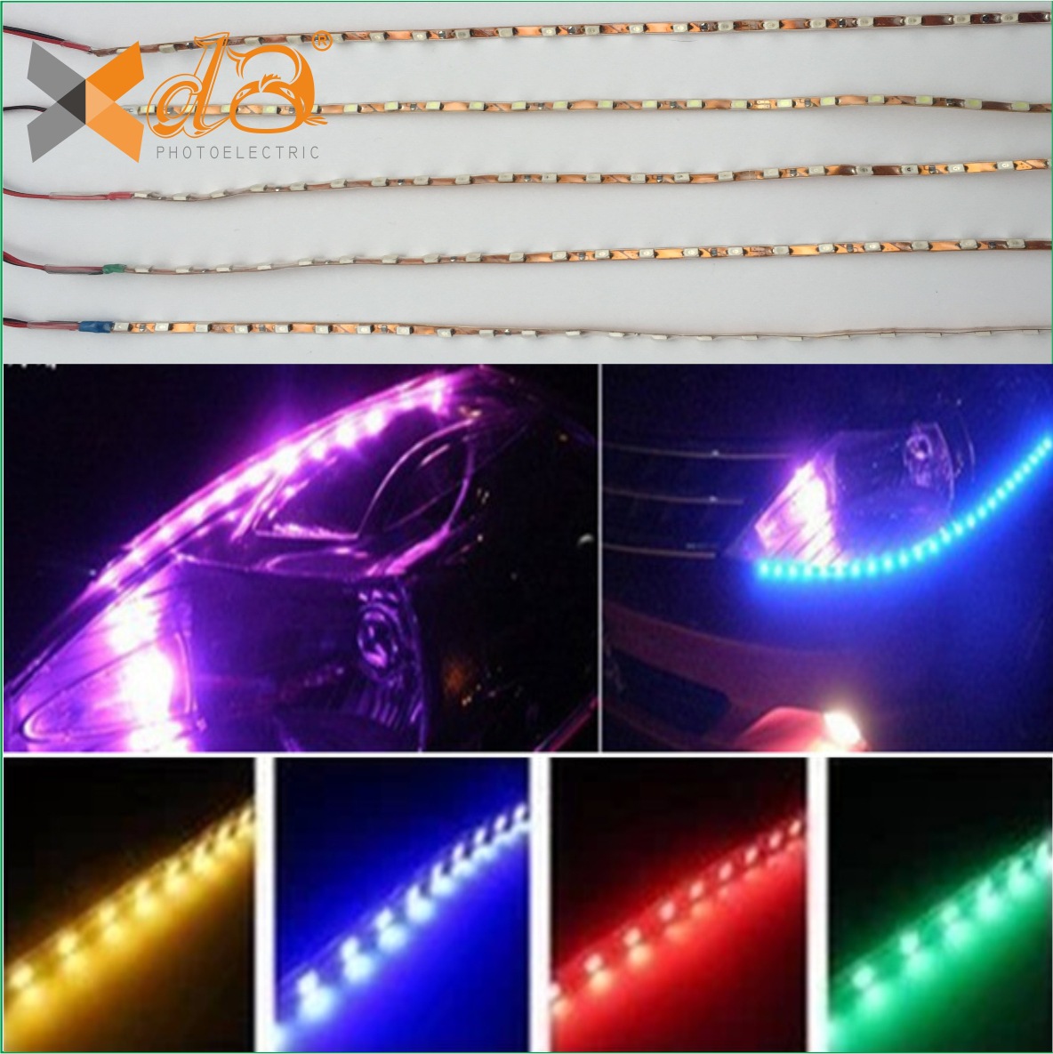 汽车装饰灯1210led泪眼灯眉 高亮防水氛围灯 厂家直销LED装饰灯